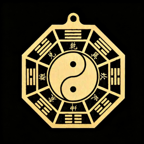 純銅八卦鏡