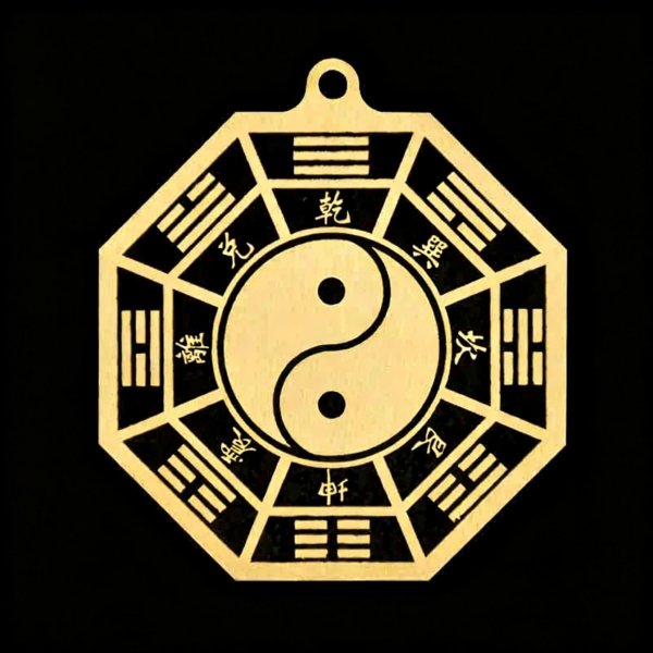 纯铜八卦镜-主图 純銅八卦鏡